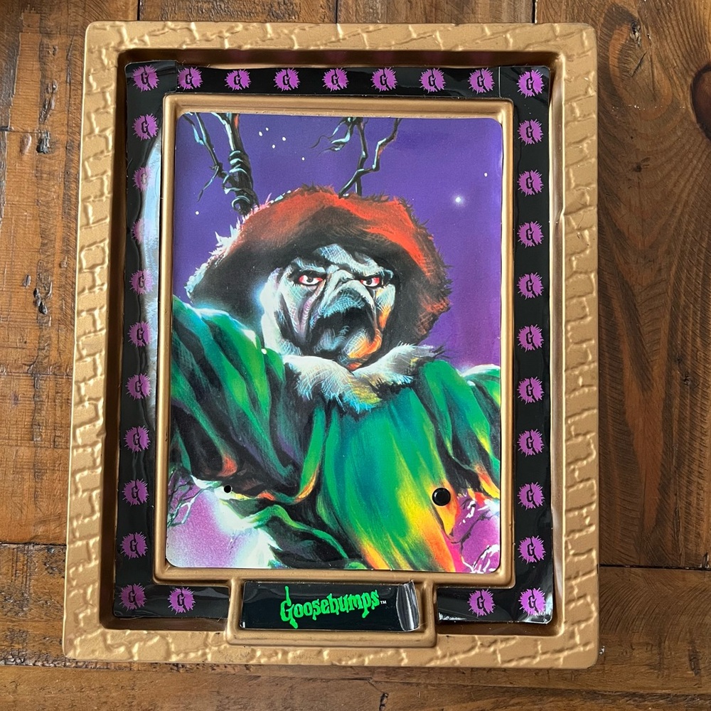 Vintage Goosebumps Freaky Frames 20 Scarecrow Motion Activated Sound Halloween